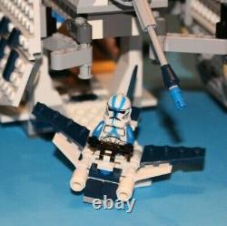 LEGO brick STAR WARS Custom Hybrid MOC Blue 501 REPUBLIC GUNSHIP +12 Minifigures