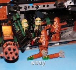LEGO brick STAR WARS Custom MOC 7676 KASHYYYK JUNGLE GUNSHIP +Minifigure Crew