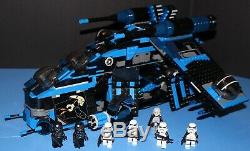 LEGO brick STAR WARS MOC 7676 REBELS IMPERIAL GUNSHIP + 7 Fig Crew 100% LEGO
