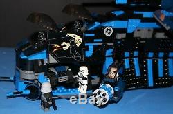 LEGO brick STAR WARS MOC 7676 REBELS IMPERIAL GUNSHIP + 7 Fig Crew 100% LEGO