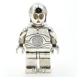 Lego C-3PO CUSTOM MiniFigure Solid Sterling Silver
