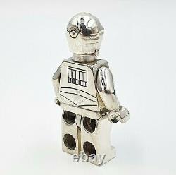 Lego C-3PO CUSTOM MiniFigure Solid Sterling Silver