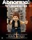 Lego Custom Abnormal Han Solo Normal Version (a & B)