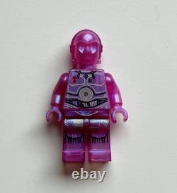 Lego Custom Star Wars GCC C-3PO Prototype Holo Droid Transparent Satin Pink LC