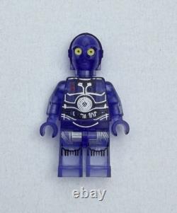Lego Custom Star Wars K-3PO Prototype Holo Droid Transparent Purple GCC