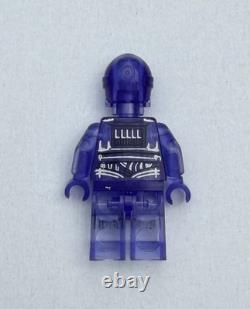Lego Custom Star Wars K-3PO Prototype Holo Droid Transparent Purple GCC