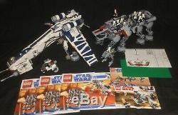 Lego Star Wars 10195 Republic Dropship AT-OT Walker 100% Complete Custom Extras