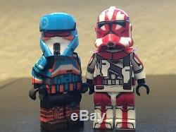 Lego Star Wars AVfigures Clone Trooper Lot Custom Decaled 501st Kyber Trooper