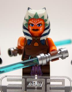 Lego Star Wars Custom 332nd Clones with Ahsoka Tano + Custom Acrylic Stand