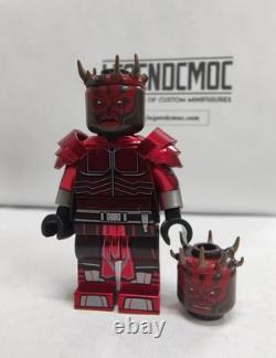 Lego Star Wars Custom Baggles Studio X LCM Horned Apprentice / Savage Chrome Red