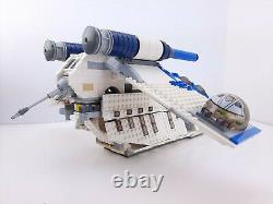 Lego Star Wars Custom MOC 501st Trim Republic Gunship Based on 7676