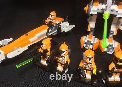 Lego Star Wars Custom Republic Gunship 75021 MOC 212th Commander Cody Orange