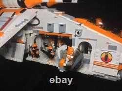 Lego Star Wars Custom Republic Gunship 75021 MOC 212th Commander Cody Orange