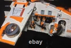 Lego Star Wars Custom Republic Gunship 75021 MOC 212th Commander Cody Orange