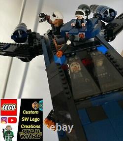 Lego Star Wars ENHANCED larger U-Wing, custom colour scheme, 9 EXTRA features