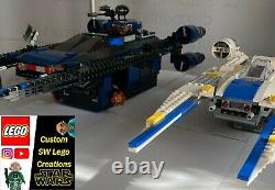 Lego Star Wars ENHANCED larger U-Wing, custom colour scheme, 9 EXTRA features