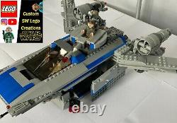 Lego Star Wars ENHANCED larger U-Wing, custom colour scheme, 9 EXTRA features