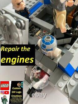 Lego Star Wars ENHANCED larger U-Wing, custom colour scheme, 9 EXTRA features
