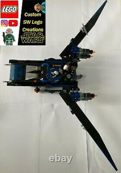 Lego Star Wars ENHANCED larger U-Wing, custom colour scheme, 9 EXTRA features