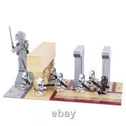 Lego Star Wars Episode 3 Order 66 Battle Diorama Custom MOC 554pcs 6 mini figs