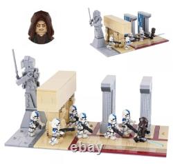 Lego Star Wars Episode 3 Order 66 Battle Diorama Custom MOC 554pcs 6 mini figs
