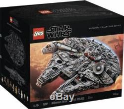 Lego Star Wars Millennium Falcon (75192) with Custom Display Stand NEW & Sealed