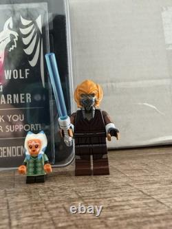 Lego Star Wars Minifigure Plo koon & Baby Ahsoka Baggles Studio Light Custom