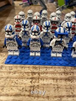 Lego Star Wars Phase 2 Clone Army 28 Clones and 2 Custom 501st Walkers