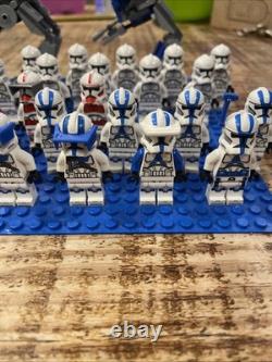 Lego Star Wars Phase 2 Clone Army 28 Clones and 2 Custom 501st Walkers
