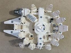 Lego Star Wars White Custom Millennium Falcon Comes With 8 Minifigures 7965 RARE