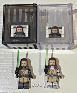 Lego Star Wars abnormal Armoured Qui Gon Jin Set Custom (1/150 and 1/55)