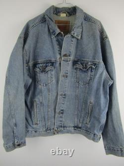 Levi's Hand Painted Denim Jacket Mens XL Darth Vader Star Wars Custom Trucker