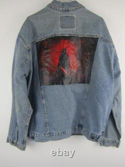 Levi's Hand Painted Denim Jacket Mens XL Darth Vader Star Wars Custom Trucker