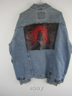 Levi's Hand Painted Denim Jacket Mens XL Darth Vader Star Wars Custom Trucker