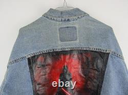 Levi's Hand Painted Denim Jacket Mens XL Darth Vader Star Wars Custom Trucker