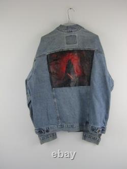Levi's Hand Painted Denim Jacket Mens XL Darth Vader Star Wars Custom Trucker