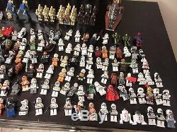 Lot of 38 Lego Star Wars Sets Over 200 Minifigs + Many Custom Weapons