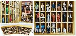 Lot of Star Wars Action Figures 118 Vintage in Custom Built Display Case