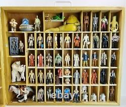 Lot of Star Wars Action Figures 118 Vintage in Custom Built Display Case