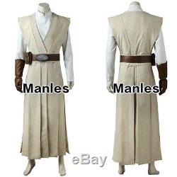 Luke Skywalker Cosplay Star Wars 8 The Last Jedi Costume Fancy Dress Outfit Hot
