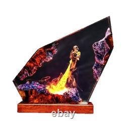 Mandalorian Diorama Night Light, Custom Star Epoxy Lamp, Resin Night Light