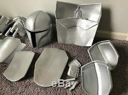 Mandalorian Star Wars 3D Printed Armor FULL SET Painted Silver CUSTOM Cosplay