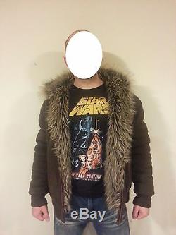 Marc Ecko Star Wars Chewbacca Reversible WARM Winter Coat CUSTOM STRAP Small