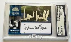 Mark Hamill & James Earl Jones STAR WARS DUAL Signed Custom CARD 1/1 PSA/DNA