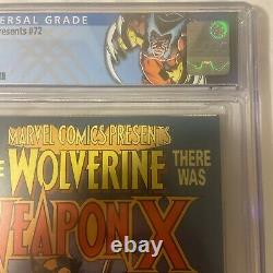 Marvel Comics Presents #72 CGC 9.4 Wolverine Weapon X Key Book Custom Label