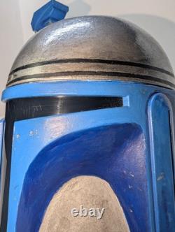 Master Replicas Star Wars. 45 scale Jango Fett Helmet /w Stand Custom + Plaque