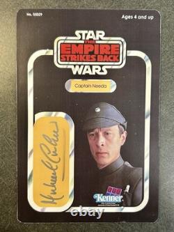 Michael Culver Signed Captain Needa Star Wars Figure Custom Card Autograph ESB