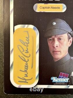 Michael Culver Signed Captain Needa Star Wars Figure Custom Card Autograph ESB