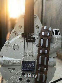 Millennium Falcon Fretless Custom Bass, Chewbacca, Han Solo Star Wars Guitar