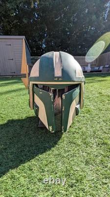 Mynocksden Resin Mandalorian Recon Helmet Costume Cosplay Star Wars pads/visor